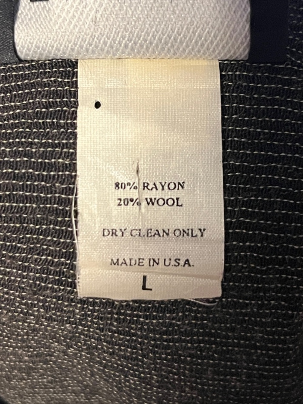 Vintage Eileen Fisher Dark Charcoal Long Sleeve Wool Blend Skirt Set - Picture 9 of 10